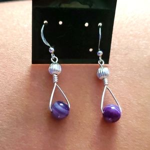 Amethyst earrings
